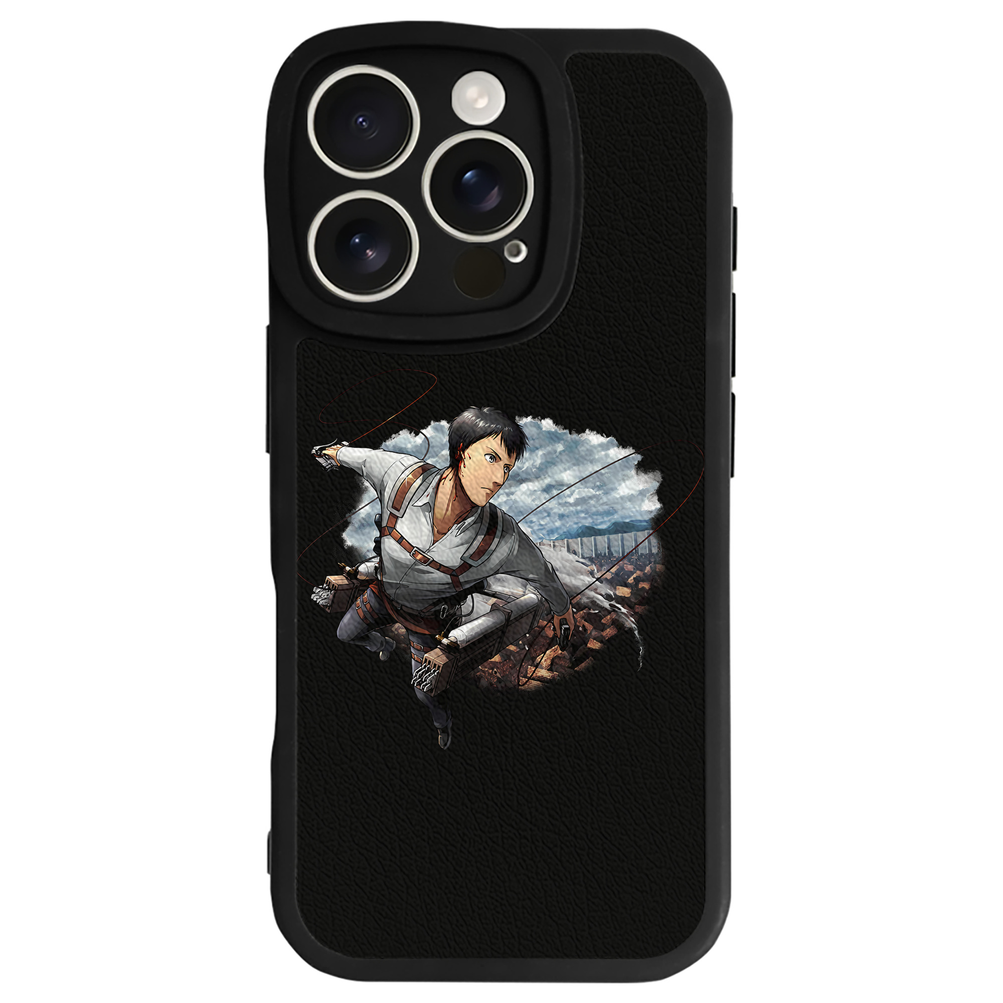 （画像用） 進撃の巨人 ベルトルト・フーバー Attack on Titan Bertholdt Hoover 【iPhone 16シリーズ対応】シリコンスマホケース（レザー調） 材質：シリコン